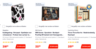 2e Voor de halve prijs op spellen en puzzels bij Bol