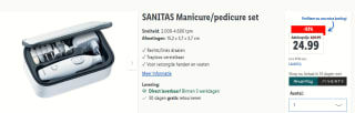 SANITAS Manicure/pedicure set voor verzorgde handen en voeten voor €24,99 in de Lidl Webshop