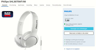 Philips SHL3075 - On-Ear Koptelefoon - Wit voor €7 bij Electroworld