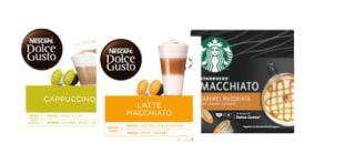 Nescafé of Starbucks Dolce Gusto capsules 3 pakken met 12 of 16 stuks voor €9,99 bij Hoogvliet