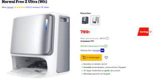 NARWAL Freo Z Ultra White robotstofzuiger met dweilfunctie voor €799 bij Bol