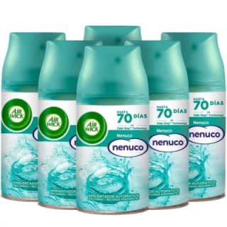 Ambientador Air Wick Freshmatic Nenuco Pack x6 por 11.93€