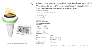 Inkbird Remote Zwembadthermometer Set IBS-P03R voor €47,99 bij Amazon