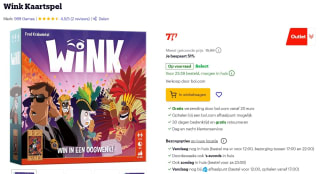 999 games Wink kaartspel voor €7,77 bij Bol.com