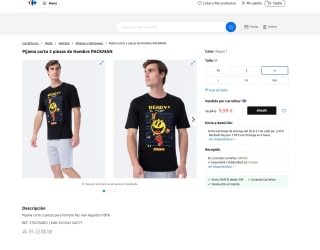 Pijama corta PACMAN 2 piezas Hombre a tan solo 9,99€