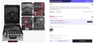Maletín de Herramientas Profesional 1299 Piezas por 63,94€ (51,94€ usuario nuevo)