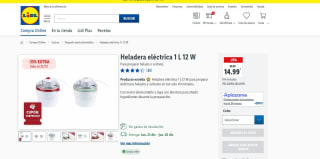 Hoy 35% descuento para esta Heladera eléctrica 1 L 12 W desde Lidl