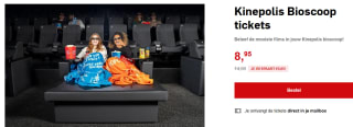 Bioscoop ticket Kinepolis voor €8,95 via de AD