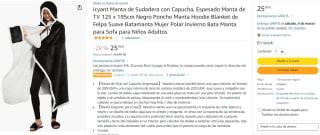 Bata - manta con capucha por 16.99€