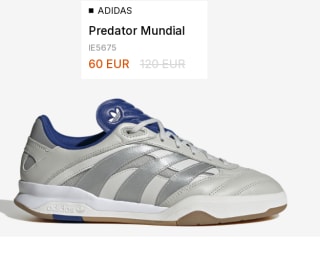 Zapatillas de Mujer ADIDAS Predator Mundial por 30€