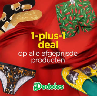 1+1 gratis op alle afgeprijsde producen bij Dedoles