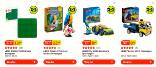 2+1 gratis op heel veel Lego sets bij Kruidvat