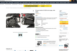 Kit para montar el S250 en las vigas color negro por 33,28€