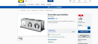 Escurridor para 3 botellas por 5,99€