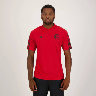 Camisa Masculina do Flamengo, modelo Adidas Treino Comissão 2023 - R$ 159,90