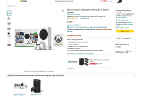 Xbox Series S + 3 meses Game Pass Ultimate por 193,68€