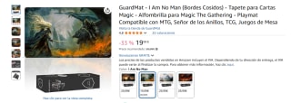 Tapete para Cartas Magic Alfombrilla para Magic The Gathering Señor de los Anillos por 19,99€