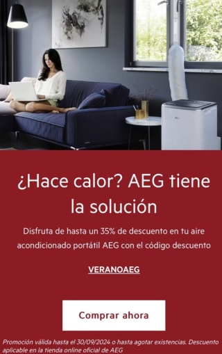 Código 35% Descuento Aire acondicionado portátil en AEG