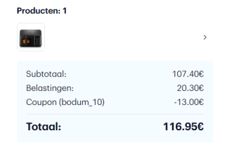 Bodum Melior Airfryer L 5,1/3,2 liter voor €116,95 dmv code bij Bodum