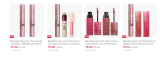 Hasta 60% descuento maquillaje Maybelline New York grandes ofertas disponibles
