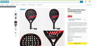 Pala de pádel Adulto Kuikma modelo PR 990 Precision Soft por 79,99€