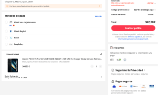 Xiaomi F6 Pro 12GB 256GB Versión global por solo 342,38€