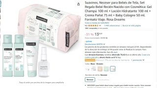 Neceser para Bebés de Tela, Set Regalo Bebé Recién Nacido marca Suavinex por 13,84€ (15% dto extra con lista nacimiento)