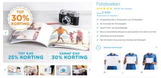 Tot 30% korting fotoboeken bij Smartphoto