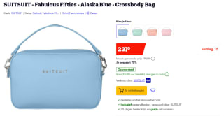 SUITSUIT Fabulous Fifties crossbody tas alaska blue voor €23,70 bij Bol.com