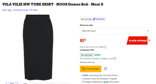 Vila kokerrok (S) voor €8,10 bij Bol