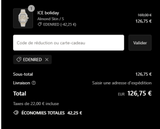 25% korting op je aankoop bij Ice Watch