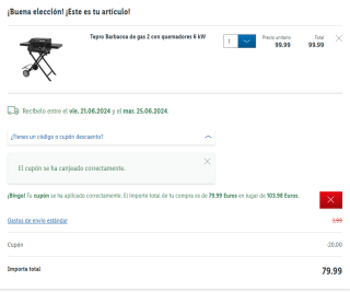 20€ descuento en toda tu compra en Lidl SOLO HOY