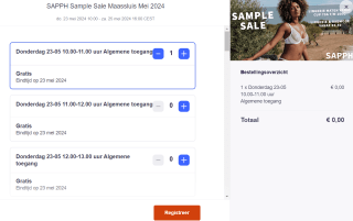 Alles voor €3,50 tijdens de SAPPH Sample Sale in Maassluis