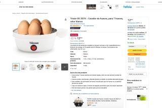 Tristar EK-3074 Cocedor de huevos para 7 huevos por solo 12,99€