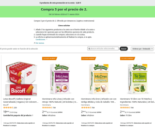 Galleta Original Caramelizada Lotus Biscoff Vegana 10x250g de 2,5kg a 19,90€ y 3x2