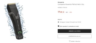 Cortapelos Rowenta TN5140 Wet & Dry por 17,95€