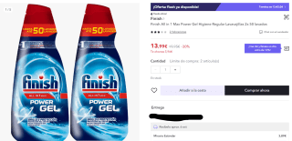 Artículos de limpieza Finish a precios mínimos en Miravia