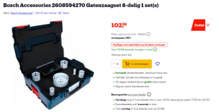 Bosch Accessoires 2608594270 Gatenzaag-set 8-delig voor €102,26 bij Bol