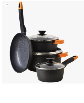 Bateria de cocina de 7 piezas San Ignacio Energy por 53.93€ (Cuenta Nueva 41.93€)