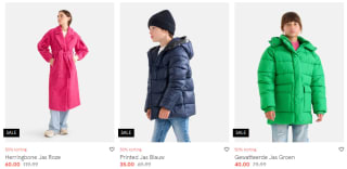 50% korting op alle sale winterjassen bij Shoeby