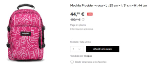 Mochila Eastpak Provider 33L por 44.99€