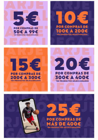 Consigue tu tarjeta regalo de hasta -25€ en Decathlon