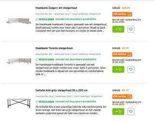 Alle tuinmeubelen met 25% korting bij de Gamma