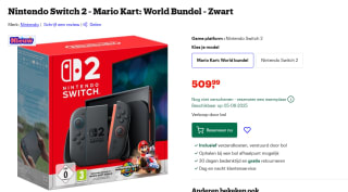 Nintendo Switch 2 - Mario Kart: World Bundel - voor €509 bij bol