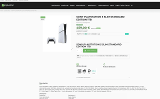 Sony Playstation 5 Slim Standard Edition 1TB por solo 459€