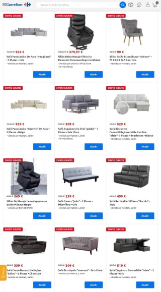 Desde 79€ Butacas, Sillones y Sofás.