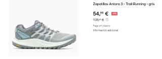 Zapatillas de Trail Running de Mujer Merrell Antora 3 por 54.99€