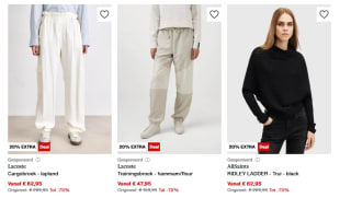 20% extra korting op geselecteerde sale items tot 70% korting bij Zalando(