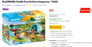 PLAYMOBIL Family Fun Outdoor kamperen - 71425 voor €16,79 bij Bol.com