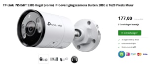 TP-Link VIGI C385 8MP Outdoor Bullet Camera voor €177 bij Twaiko